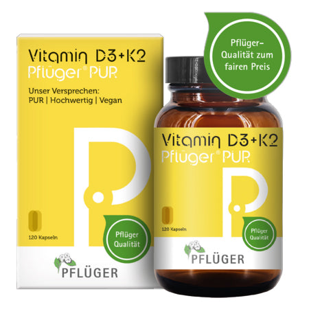 Vitamin D3+K2 Pflüger® PUR kapsle